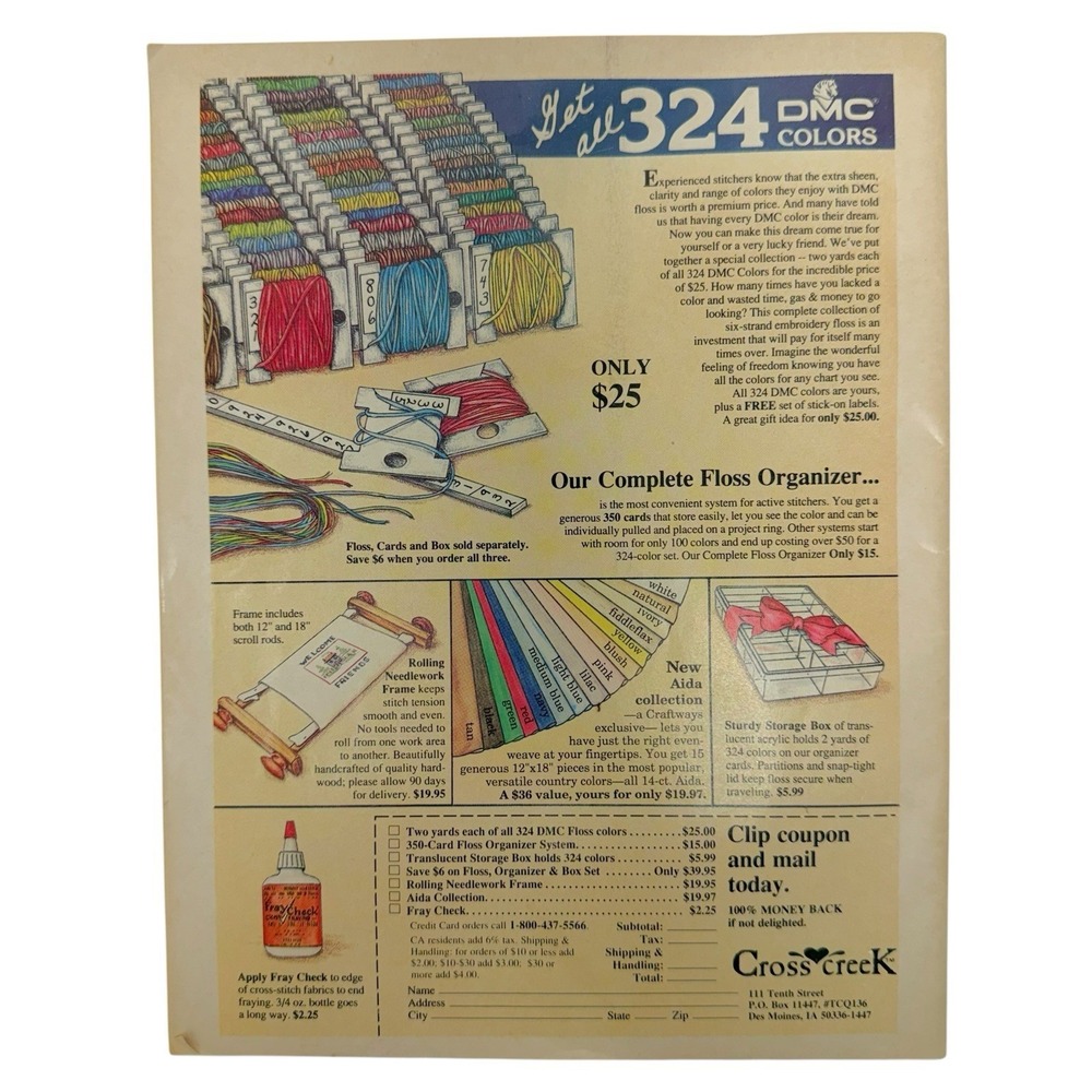 Vintage 1989 Cross Quick Magazine Easy Projects For Cross Stitch Lovers Apr/May - Picture 2 of 9